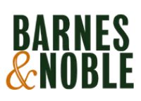 Barnes & Noble logo with green and orange text.